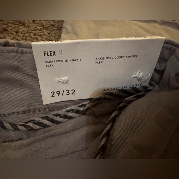American Eagle Slim Lived-in Khakis - Picture 5 of 9